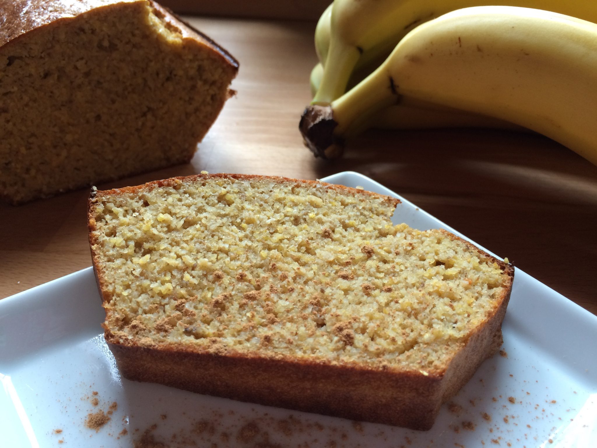 Gesundes Bananenbrot mit Dinkelgries