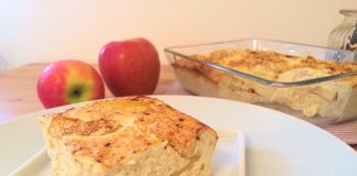 Frühstücks-Kuchen mit Quark und Apfel