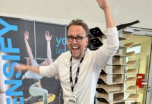 Die Slackline für Wohnzimmer und Büro: Propriozeptives Training mit dem Giboard – ganz einfach! Gibbon Stand auf der FIBO in Köln