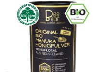 Natürlich stark mit BeeBear: Bio Manuka Honigpulver für Training, Darm & Immunsystem BeeBear Bio Manuka Honigpulver in stilvoller schwarzer Dose – hochwertiges Naturprodukt mit MGO für Energie, Regeneration und Immunsystem